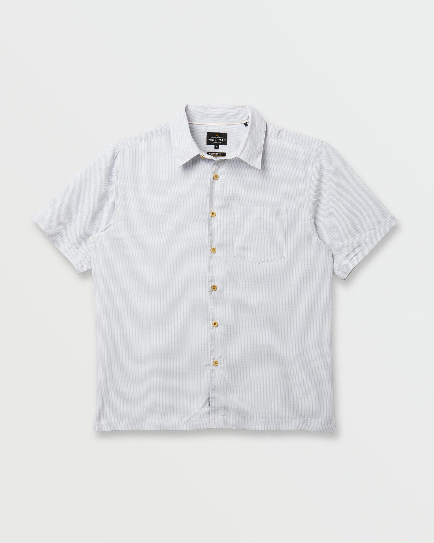Waterman Check Out Shirt - White Quick Silver White