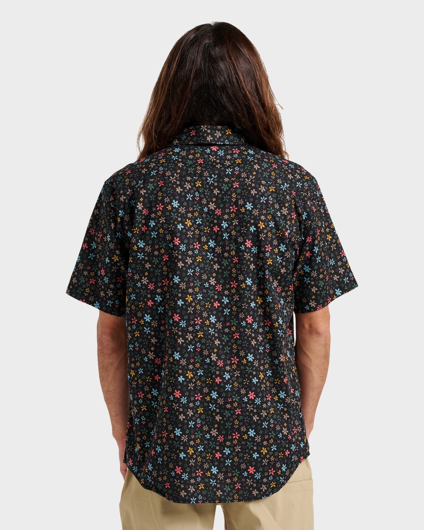 Ditsy Mini Classic Short Sleeve Shirt - Eclipse Quick Silver Eclipse