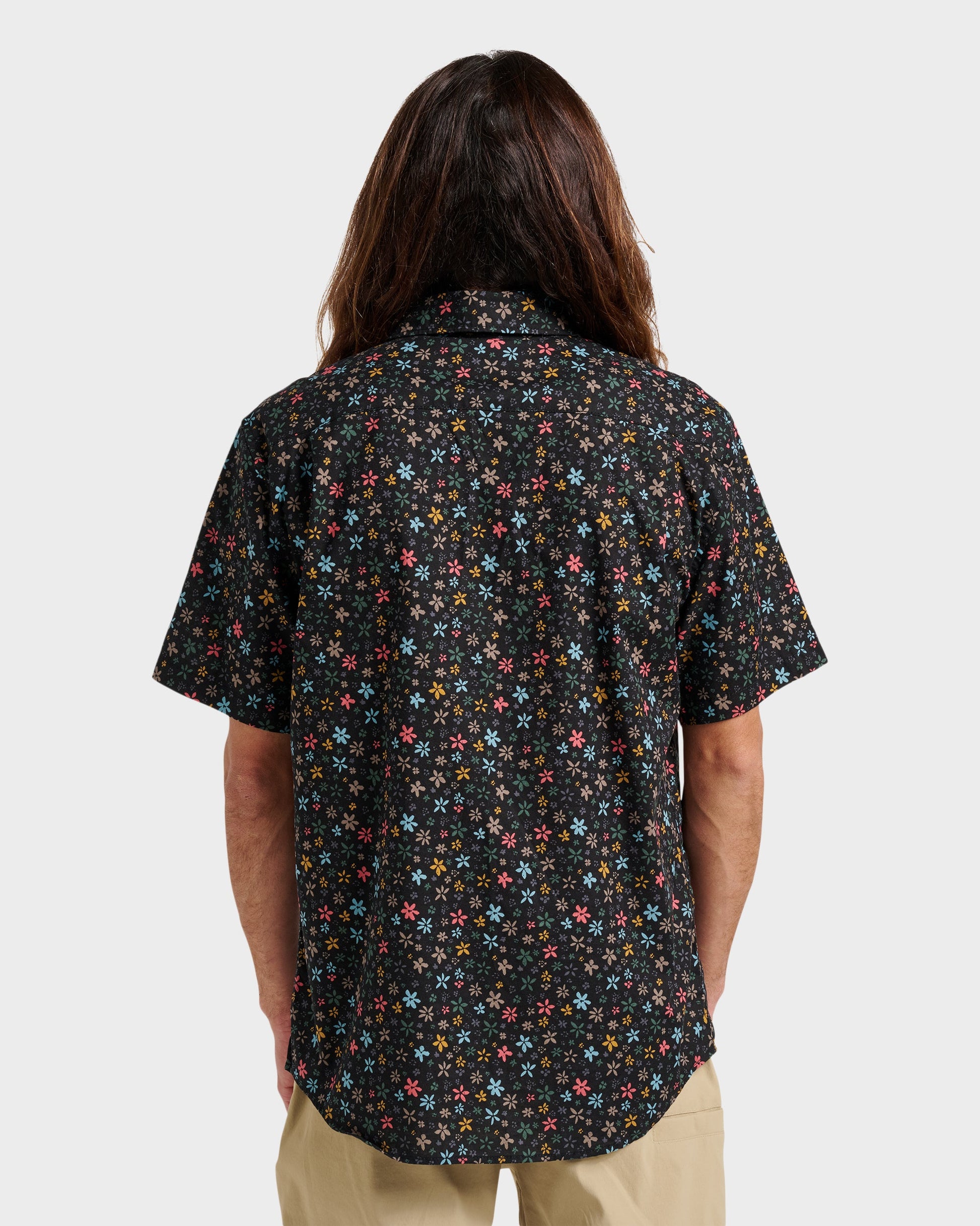 Ditsy Mini Classic Short Sleeve Shirt - Eclipse Quick Silver Eclipse