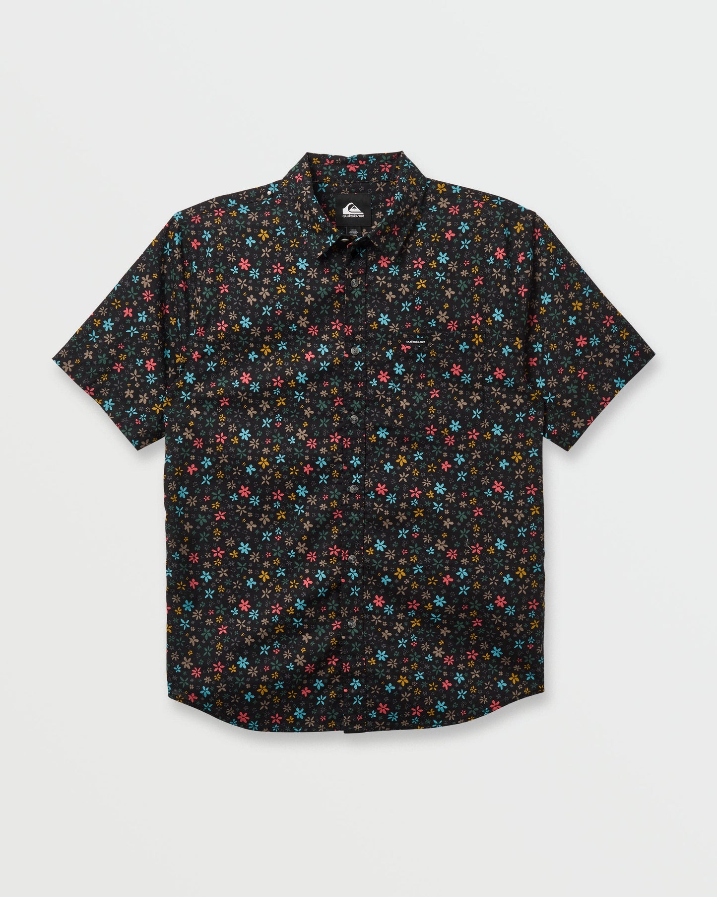 Ditsy Mini Classic Short Sleeve Shirt - Eclipse Quick Silver Eclipse