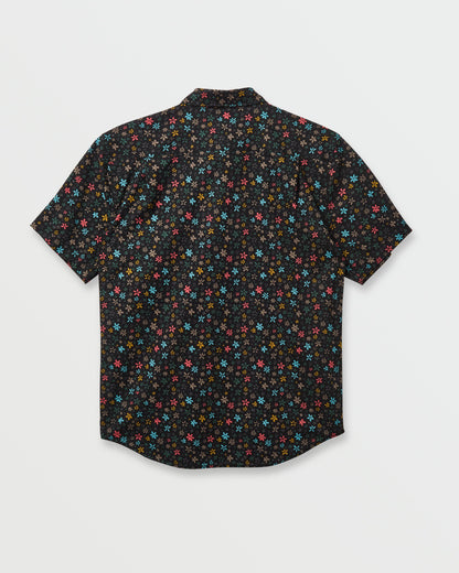 Ditsy Mini Classic Short Sleeve Shirt - Eclipse Quick Silver Eclipse