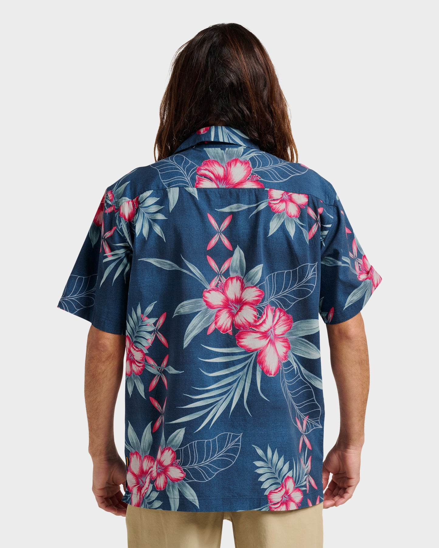 Waterman Playita Floral Shirt - Sargasso Sea Quick Silver Sargasso Sea