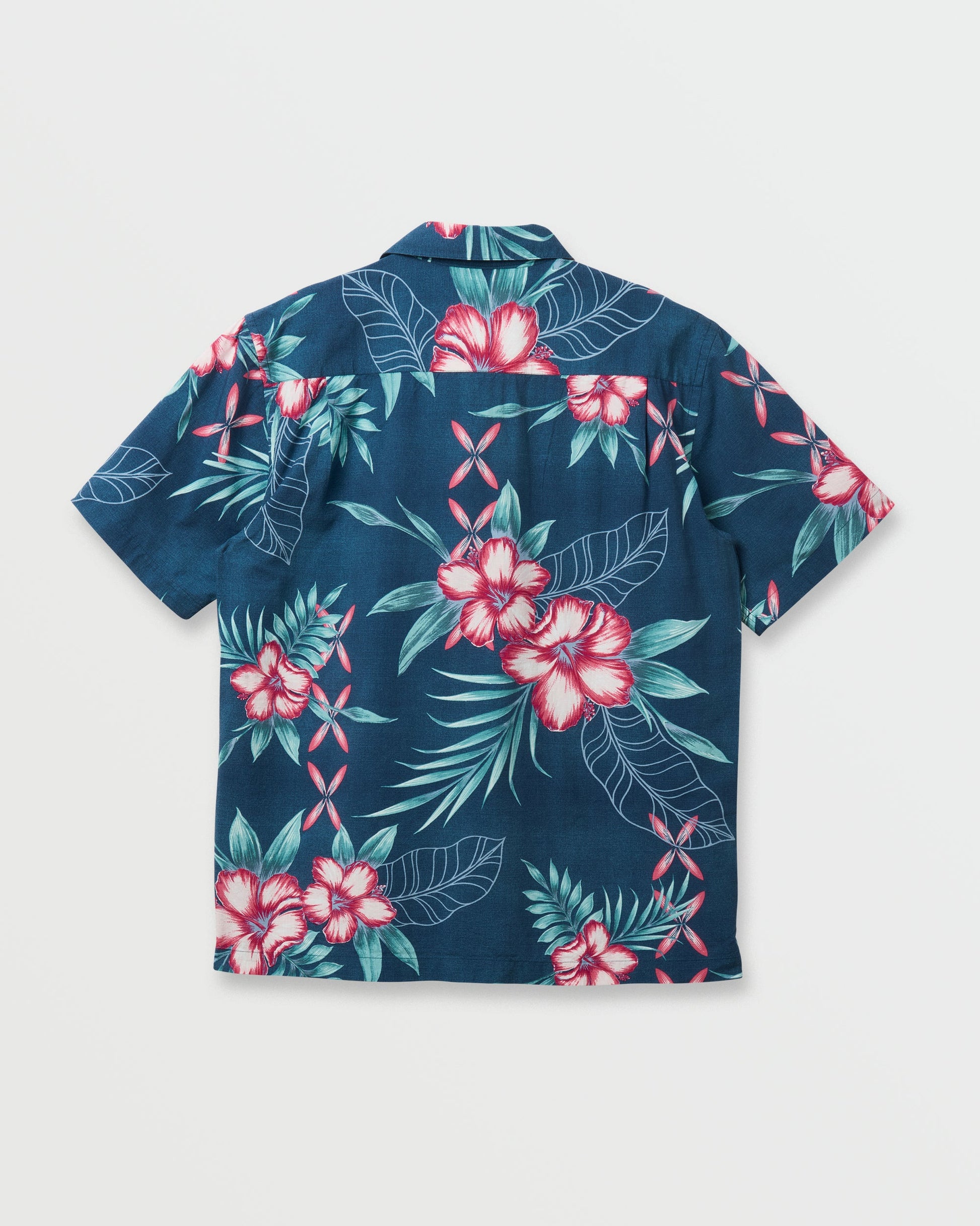 Waterman Playita Floral Shirt - Sargasso Sea Quick Silver Sargasso Sea