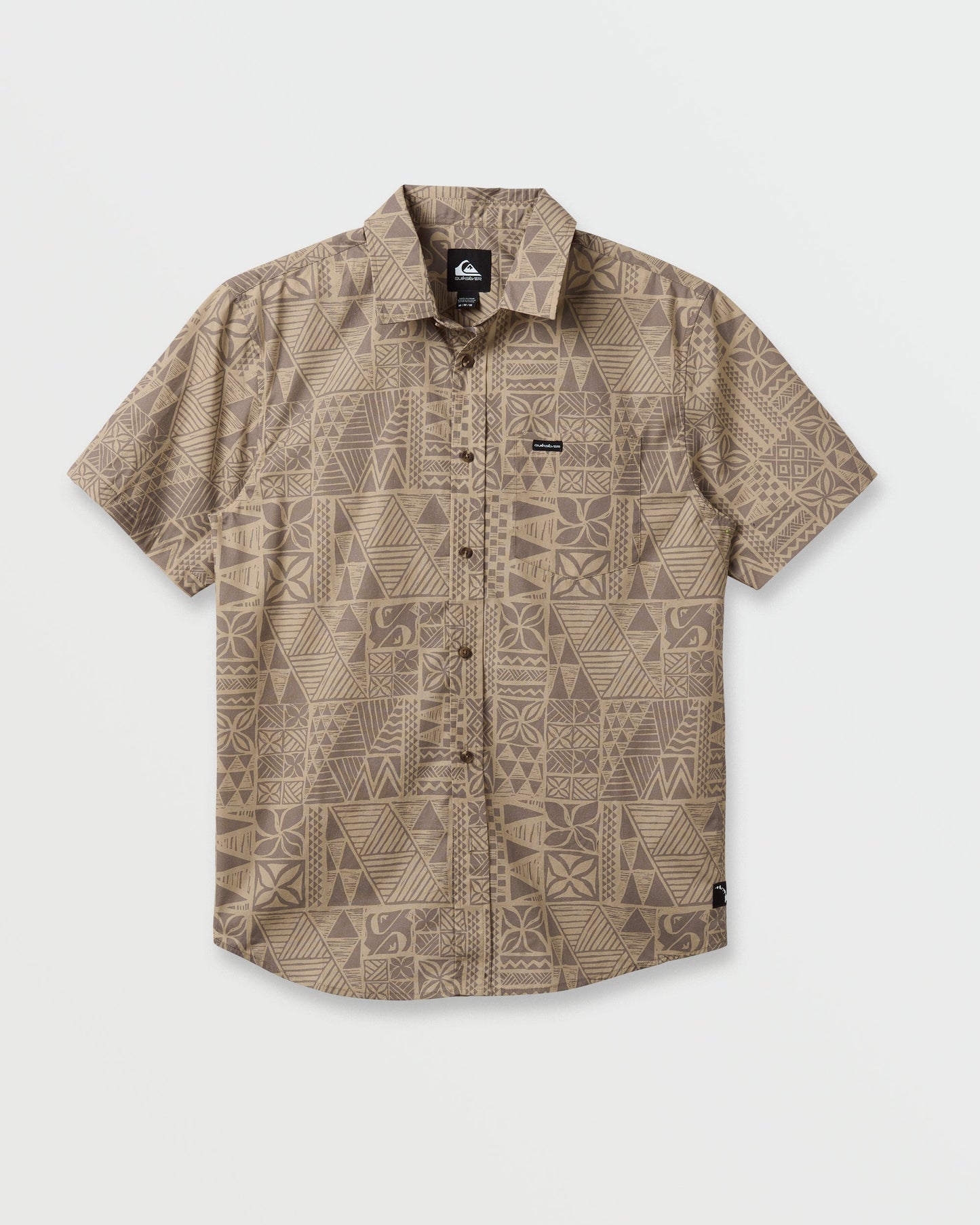 Makaha Classic Short Sleeve Shirt - Twill Quick Silver Twill