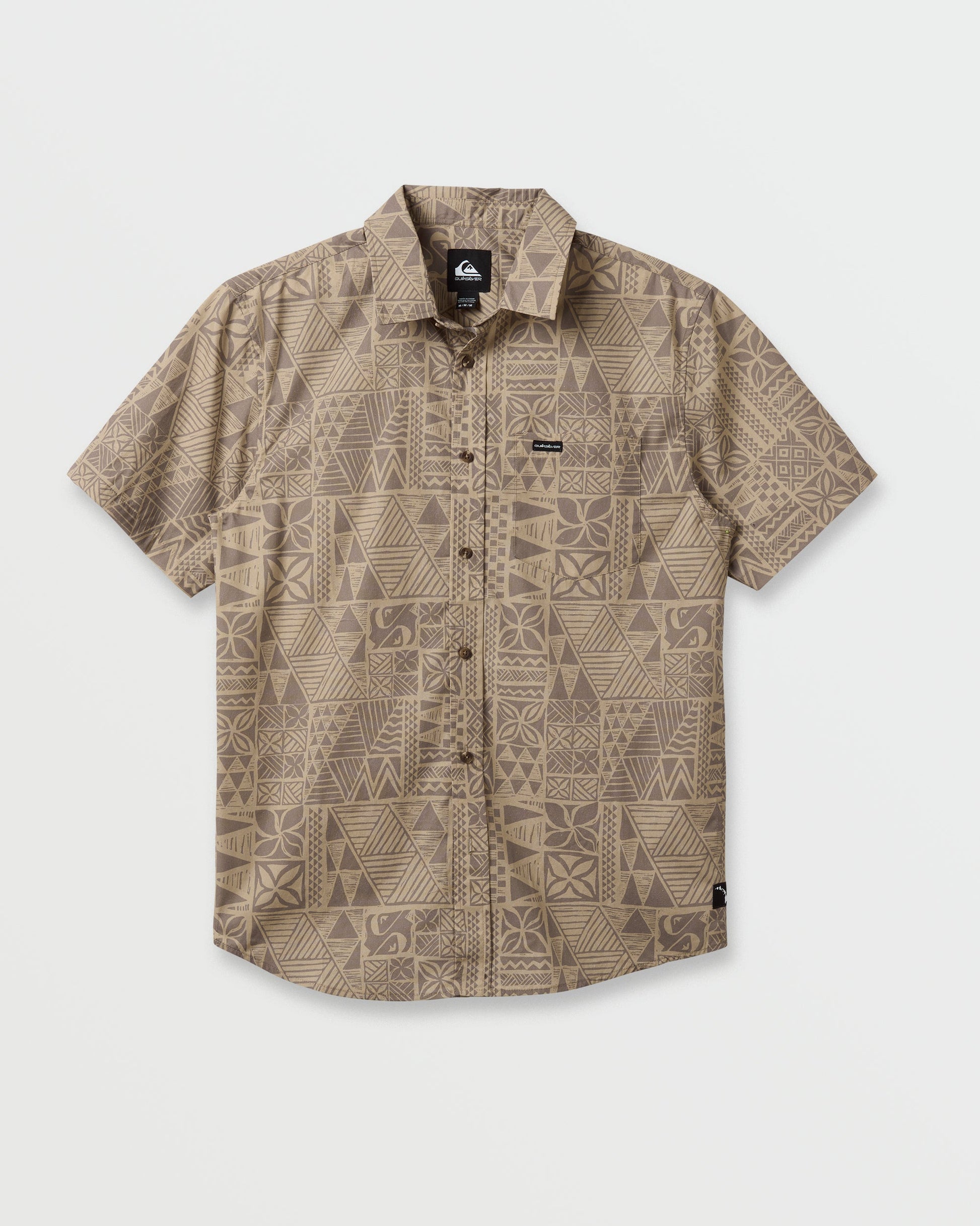 Makaha Classic Short Sleeve Shirt - Twill Quick Silver Twill