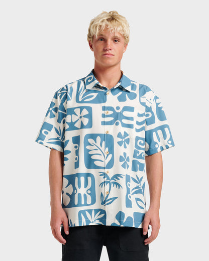 Waterman Dunes Shirt - White Quick Silver White
