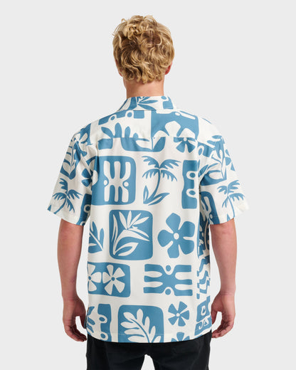 Waterman Dunes Shirt - White Quick Silver White