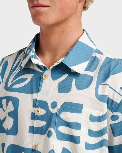 Waterman Dunes Shirt - White Quick Silver White