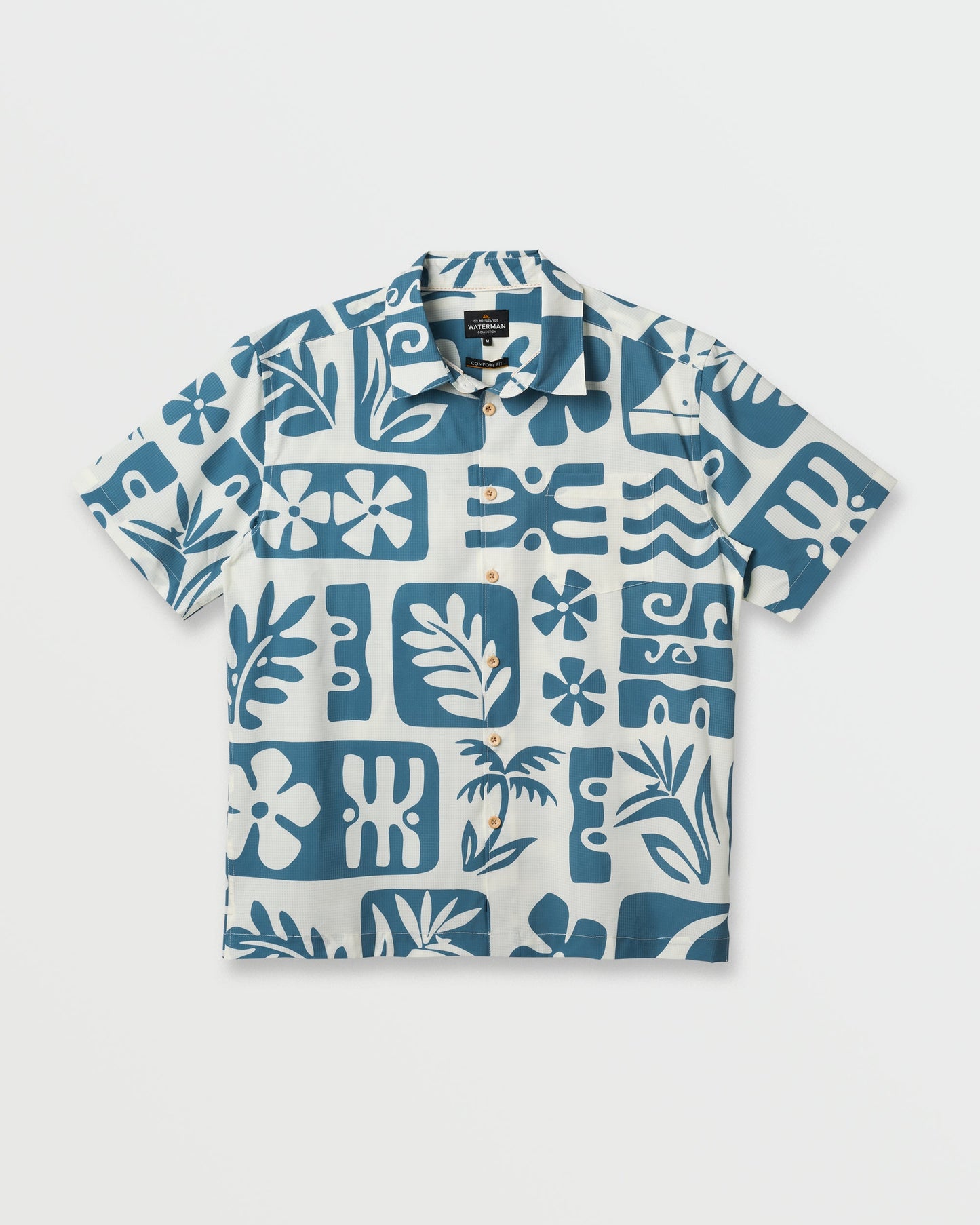 Waterman Dunes Shirt - White Quick Silver White