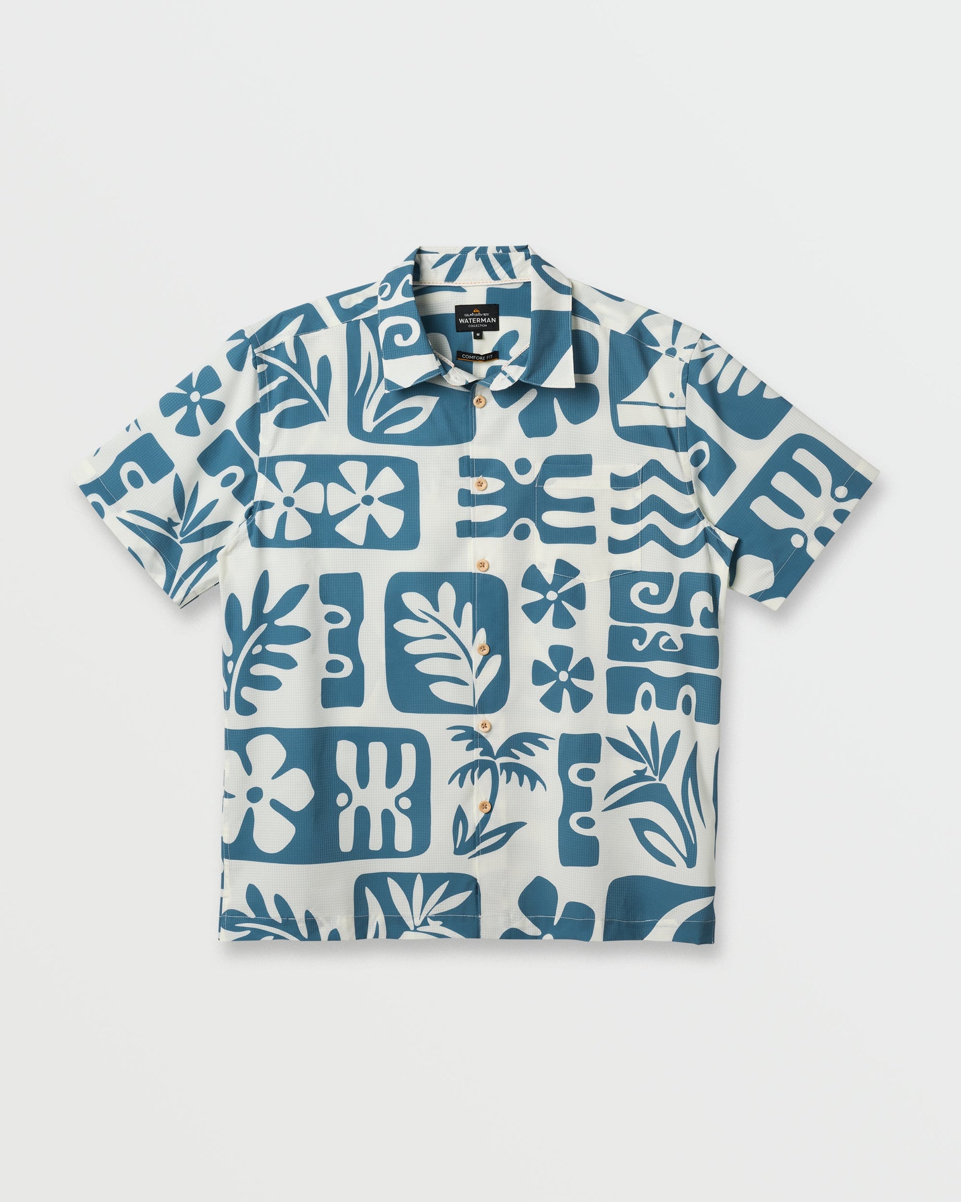 Waterman Dunes Shirt - White Quick Silver White