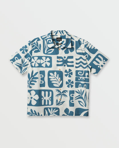 Waterman Dunes Shirt - White Quick Silver White