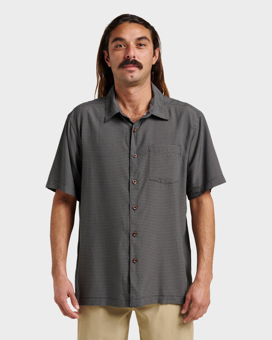 Waterman Check Out Shirt - Phantom Quick Silver Phantom