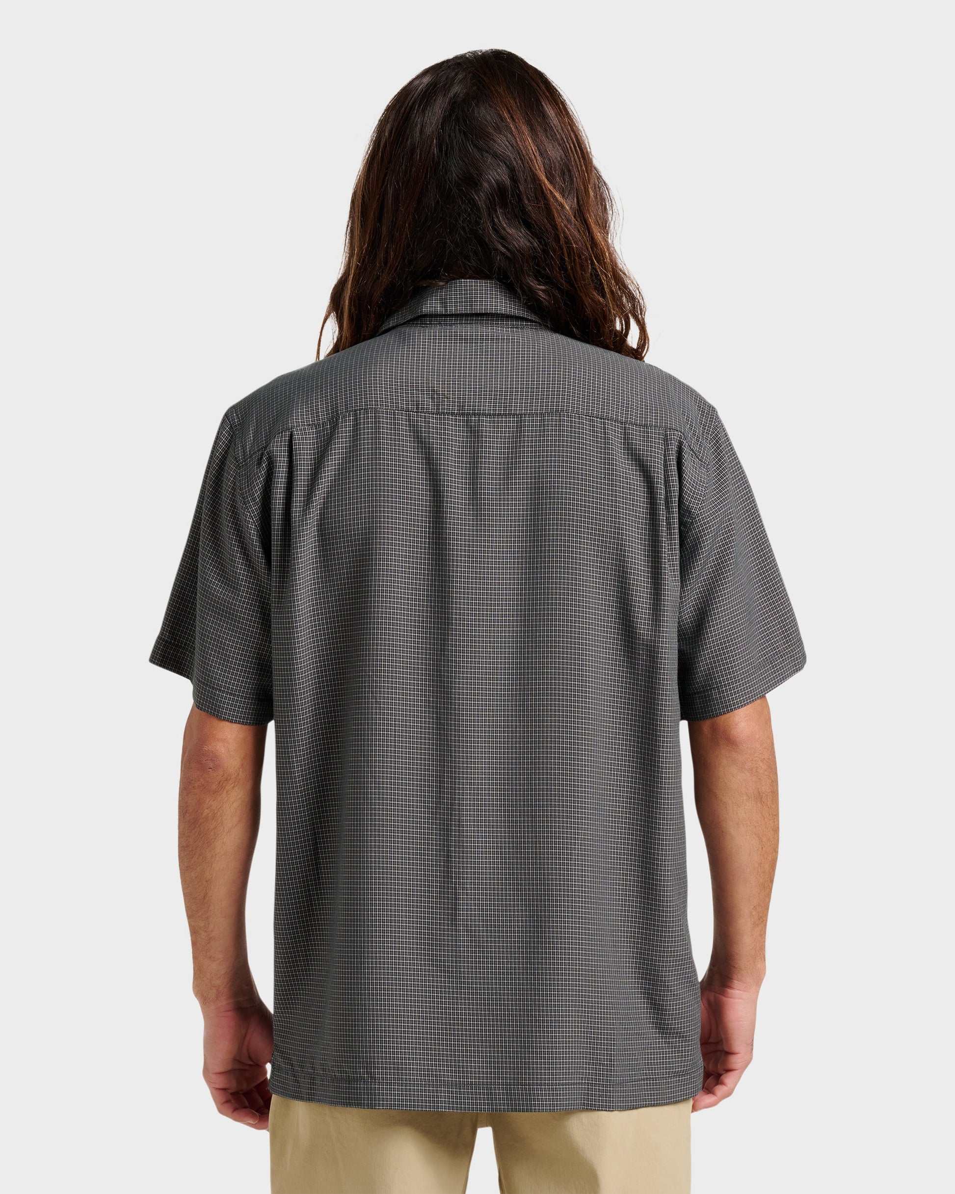 Waterman Check Out Shirt - Phantom Quick Silver Phantom