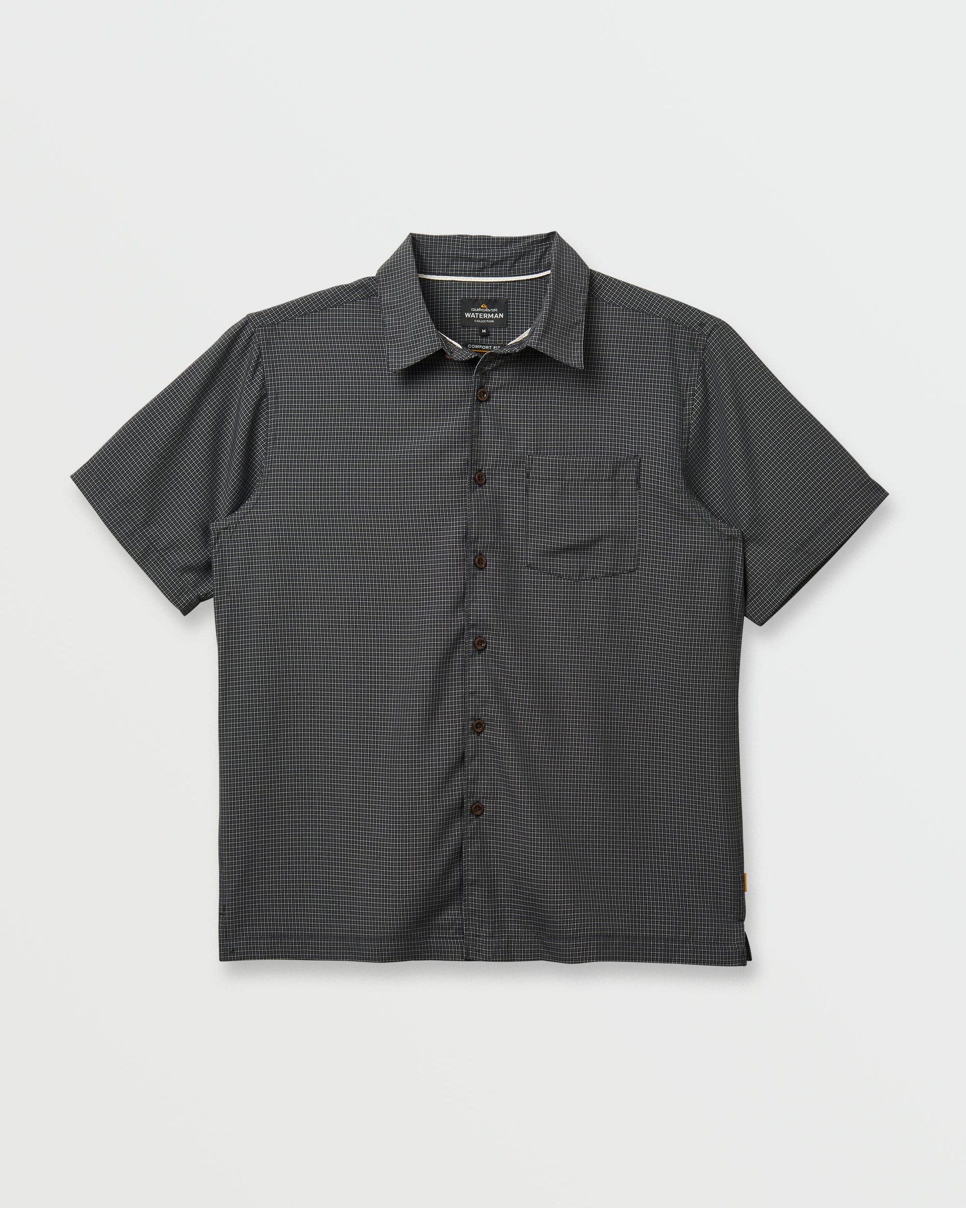 Waterman Check Out Shirt - Phantom Quick Silver Phantom