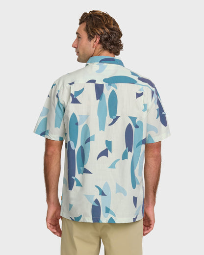 Waterman Boardo Shirt - Sea Blue Quick Silver Sea Blue