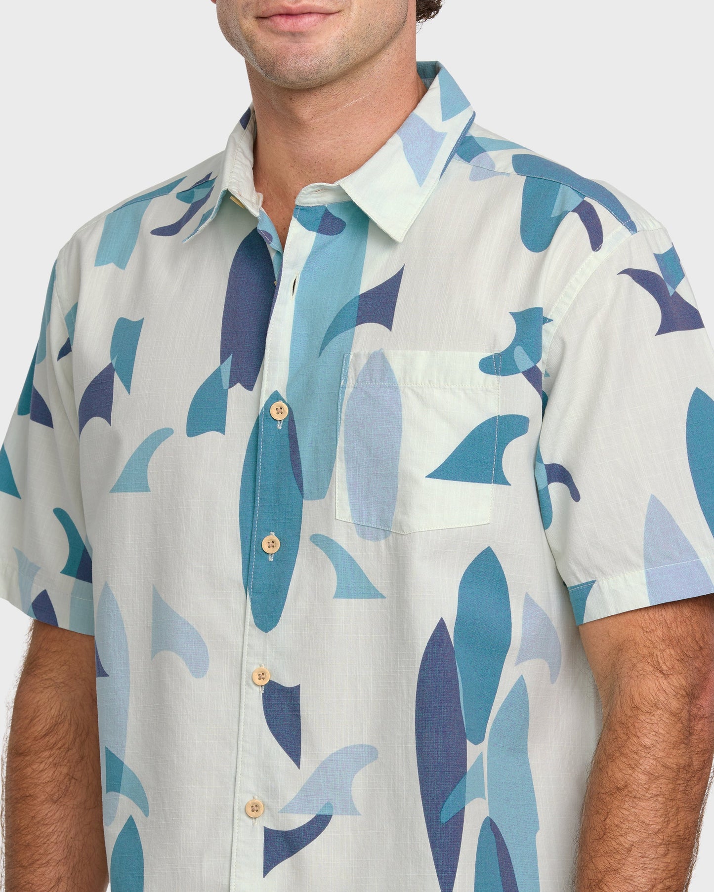 Waterman Boardo Shirt - Sea Blue Quick Silver Sea Blue