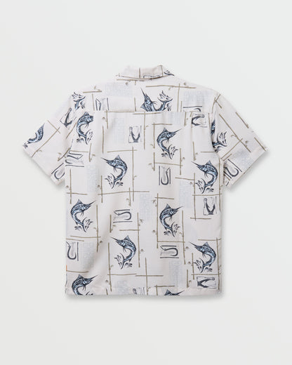 Waterman Big Day Short Sleeve Shirt - White Quick Silver White