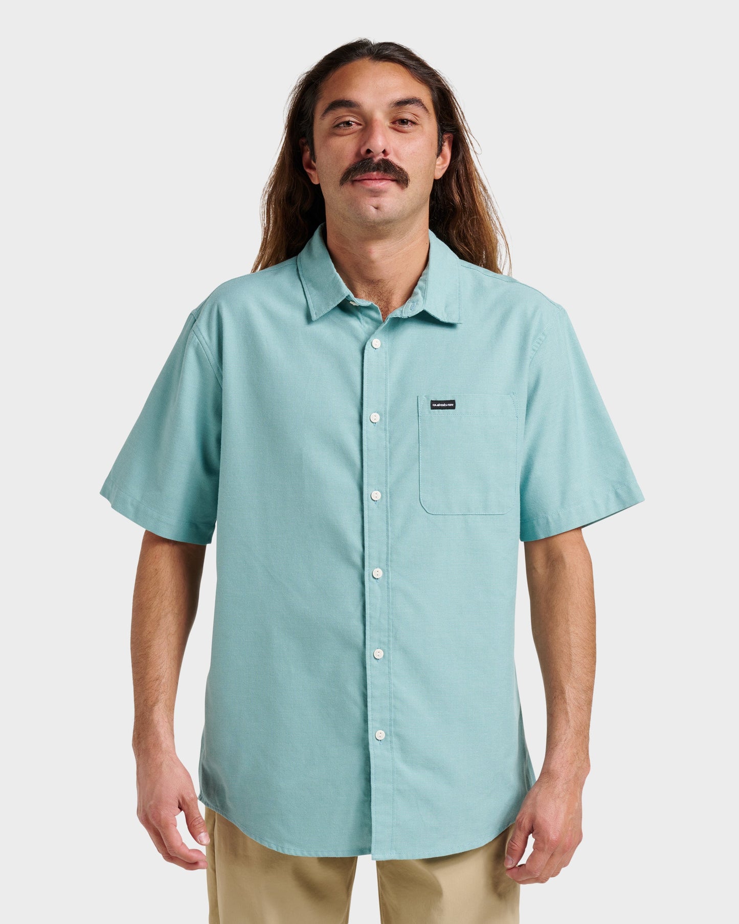 Shoreline Classic Short Sleeve Shirt - Dusty Turquoise Quick Silver Dusty Turquoise