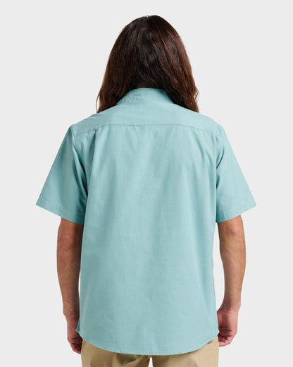 Shoreline Classic Short Sleeve Shirt - Dusty Turquoise Quick Silver Dusty Turquoise