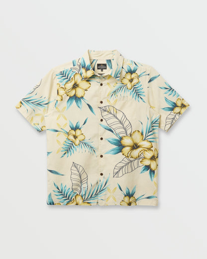 Waterman Playita Floral Shirt - Hay Quick Silver Hay