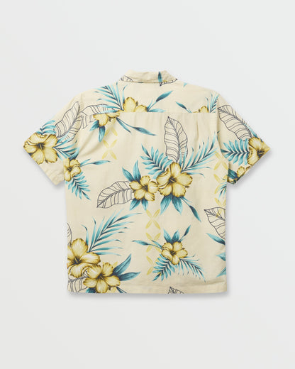 Waterman Playita Floral Shirt - Hay Quick Silver Hay