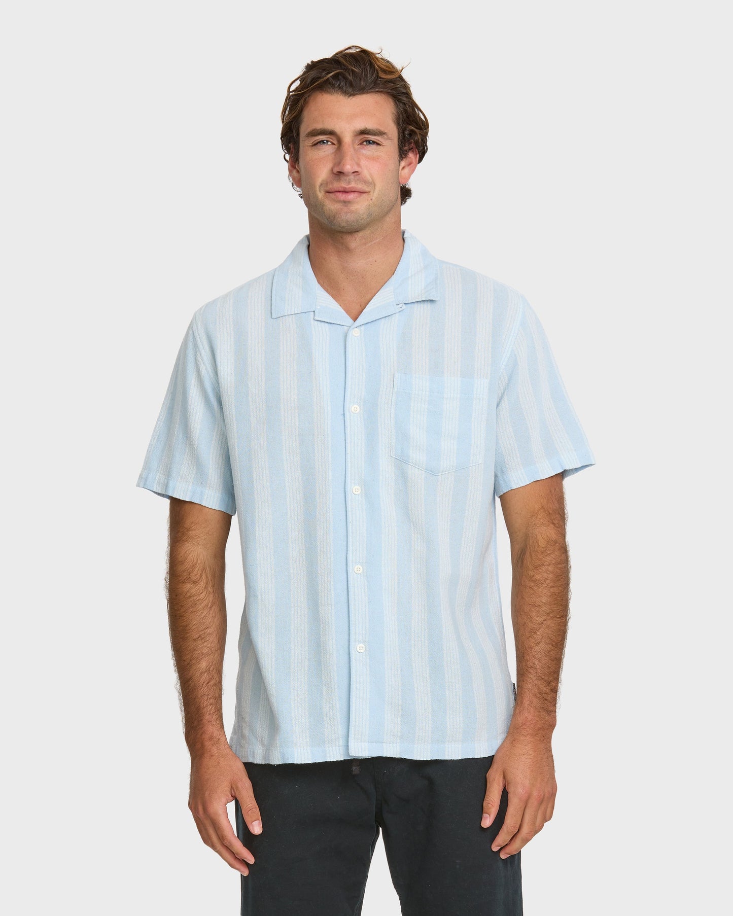 Nightfall Island Short Sleeve Shirt - Skyway Quick Silver Skyway