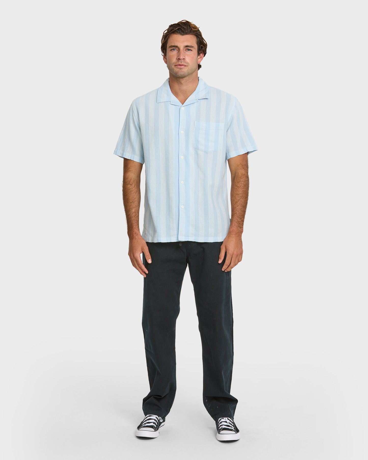 Nightfall Island Short Sleeve Shirt - Skyway Quick Silver Skyway