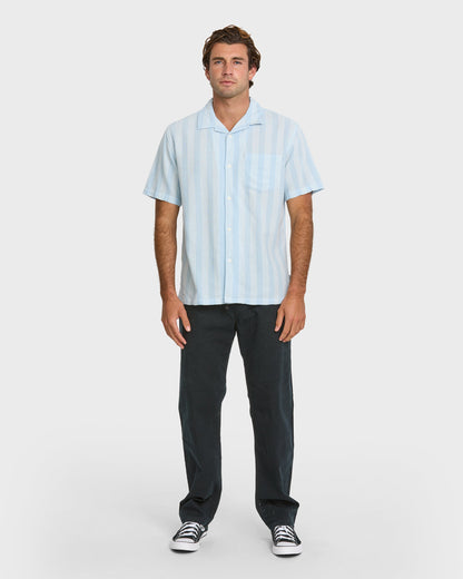 Nightfall Island Short Sleeve Shirt - Skyway Quick Silver Skyway