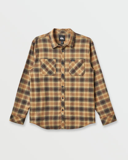 Terrace Stretch Flannel Shirt - Almond Quick Silver Almond