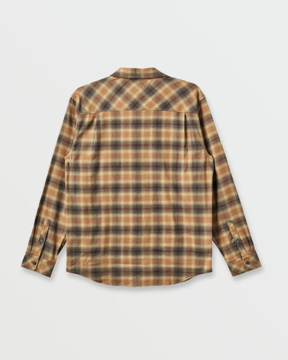 Terrace Stretch Flannel Shirt - Almond Quick Silver Almond
