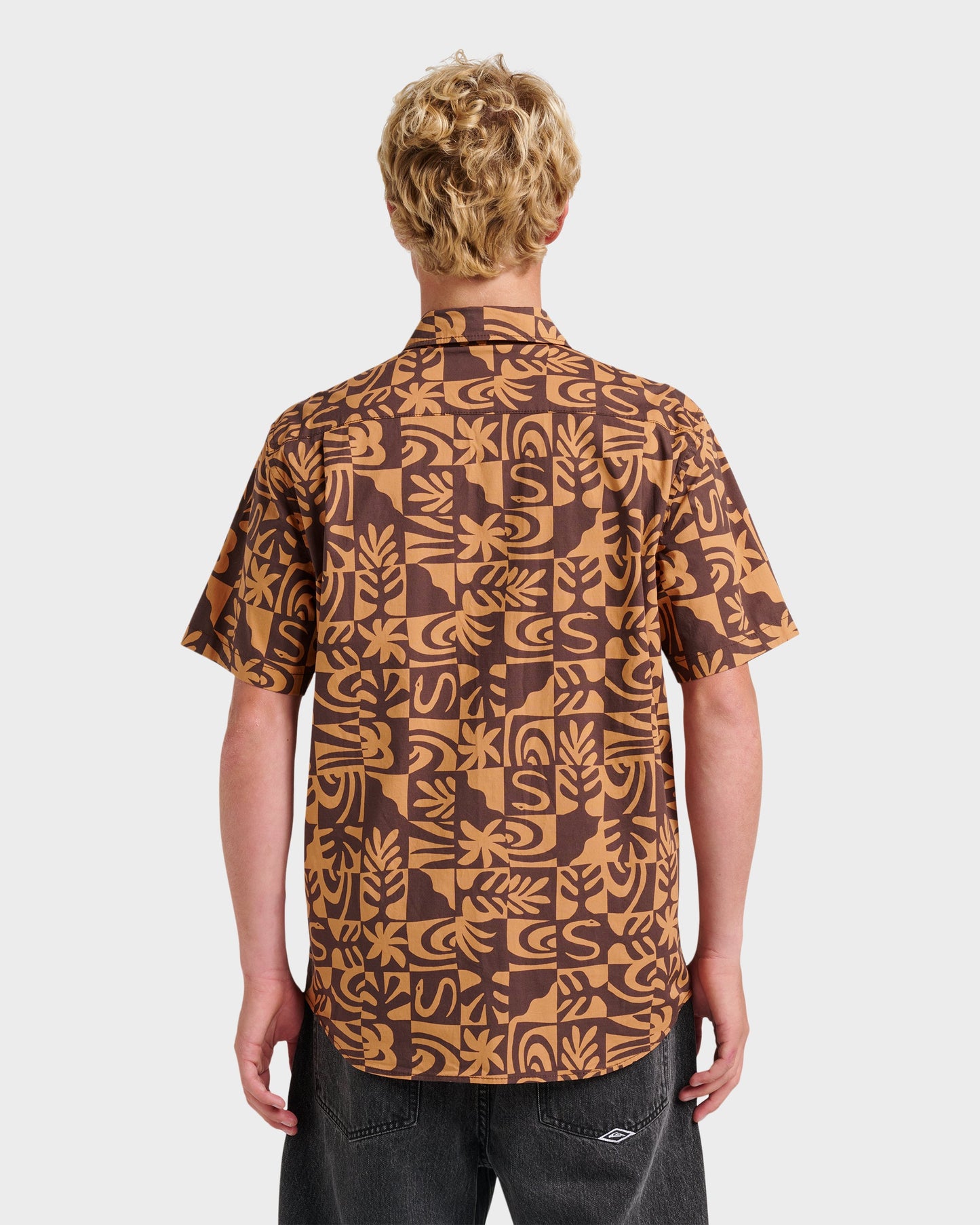 Terra Classic Stretch Short Sleeve Shirt - Chocolate Quick Silver Chocolate