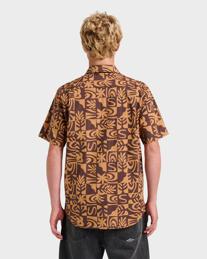 Terra Classic Stretch Short Sleeve Shirt - Chocolate Quick Silver Chocolate