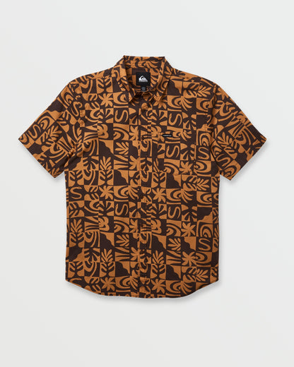 Terra Classic Stretch Short Sleeve Shirt - Chocolate Quick Silver Chocolate