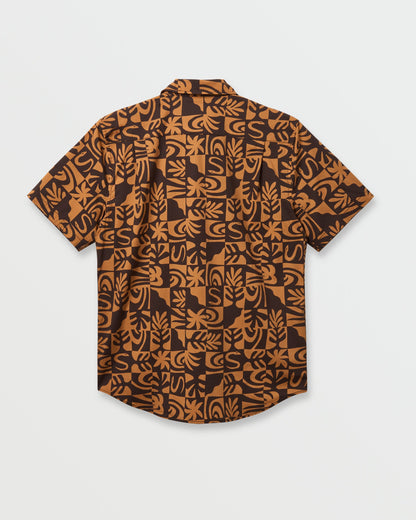 Terra Classic Stretch Short Sleeve Shirt - Chocolate Quick Silver Chocolate