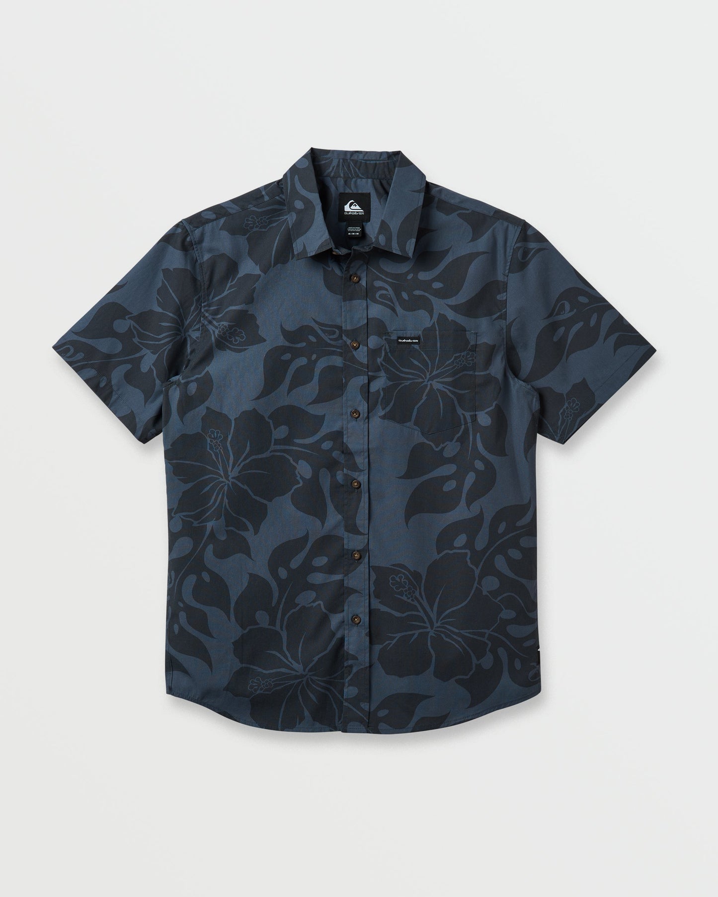 Oceanview Classic Short Sleeve Shirt - Phantom Quick Silver Phantom