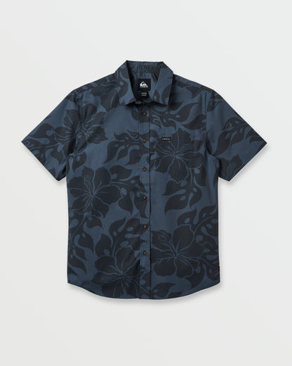Oceanview Classic Short Sleeve Shirt - Phantom Quick Silver Phantom