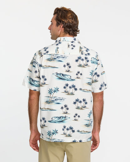 Waterman Day Dreamin' Shirt - White Quick Silver White