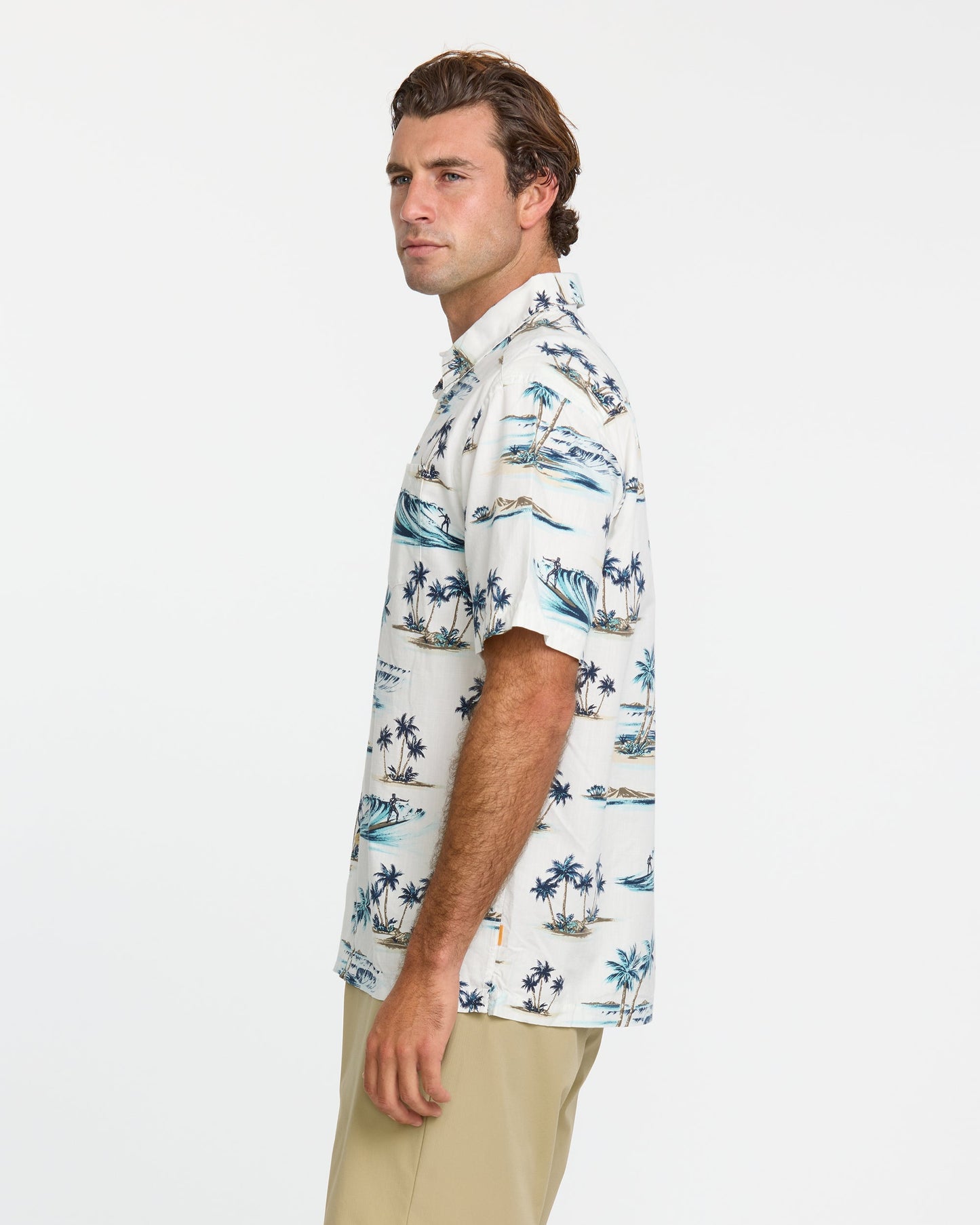Waterman Day Dreamin' Shirt - White Quick Silver White