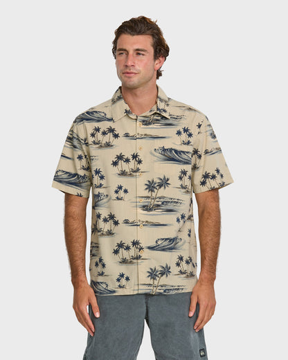 Waterman Day Dreamin' Shirt - Pelican Quick Silver Pelican