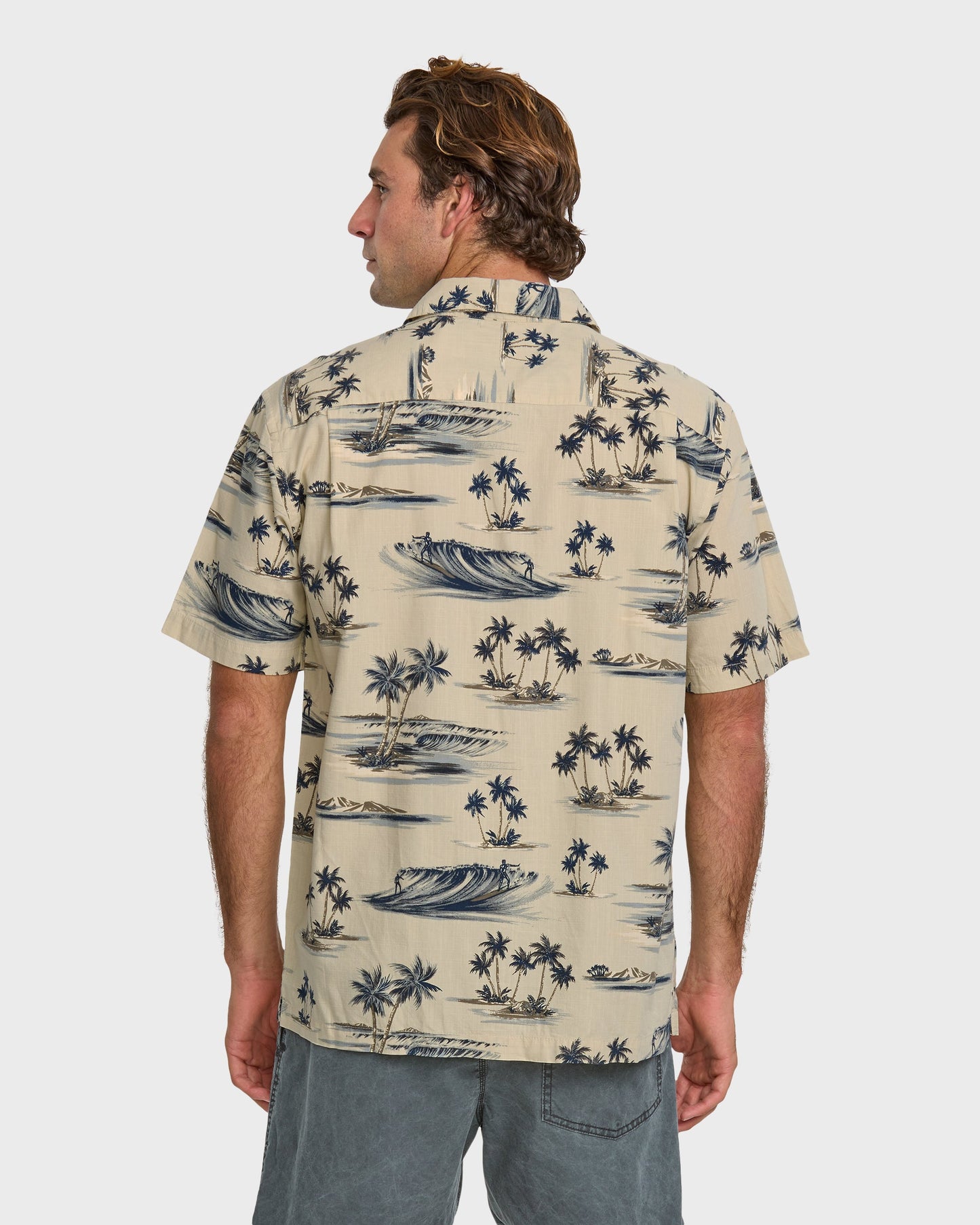 Waterman Day Dreamin' Shirt - Pelican Quick Silver Pelican