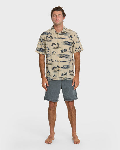 Waterman Day Dreamin' Shirt - Pelican Quick Silver Pelican