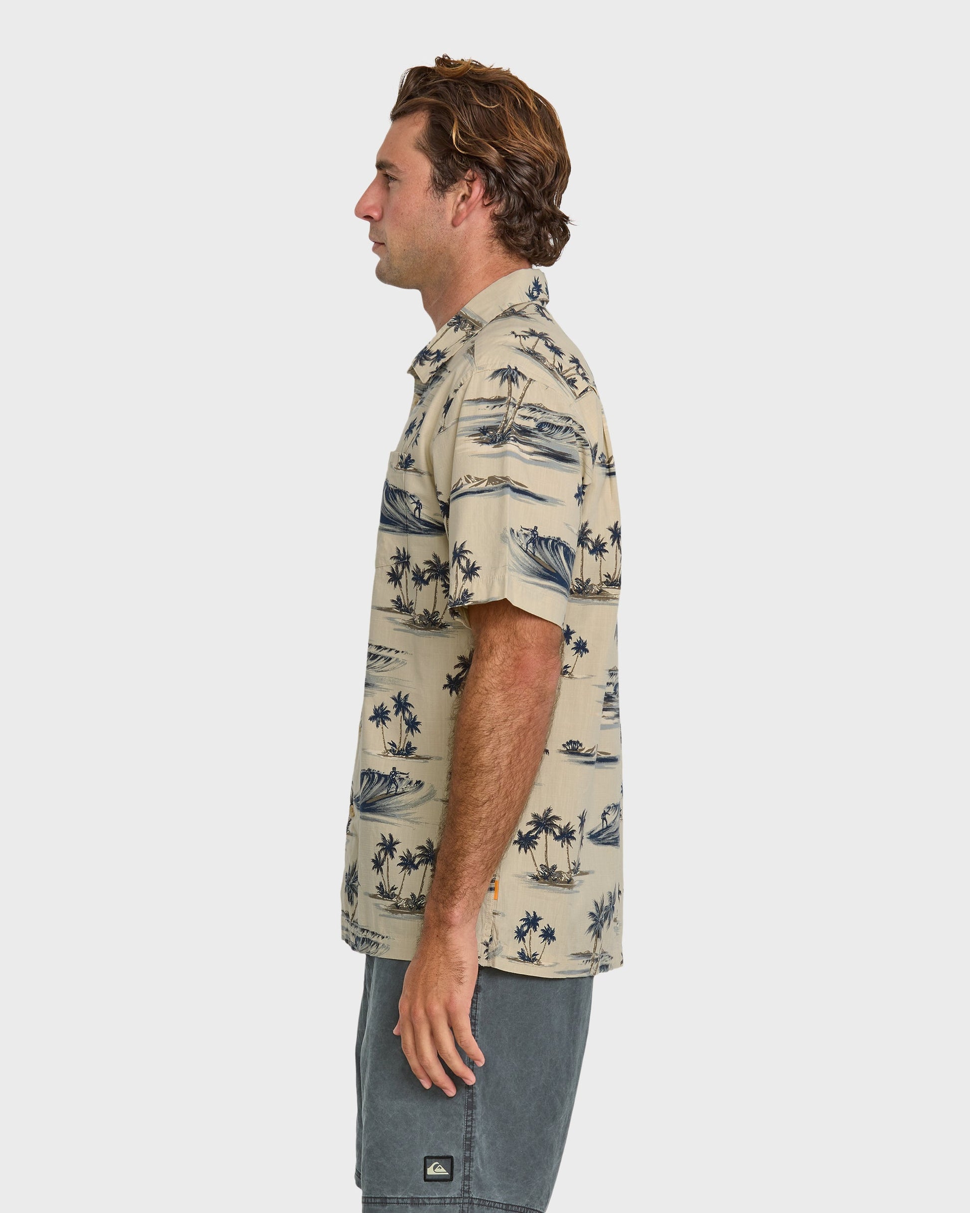 Waterman Day Dreamin' Shirt - Pelican Quick Silver Pelican