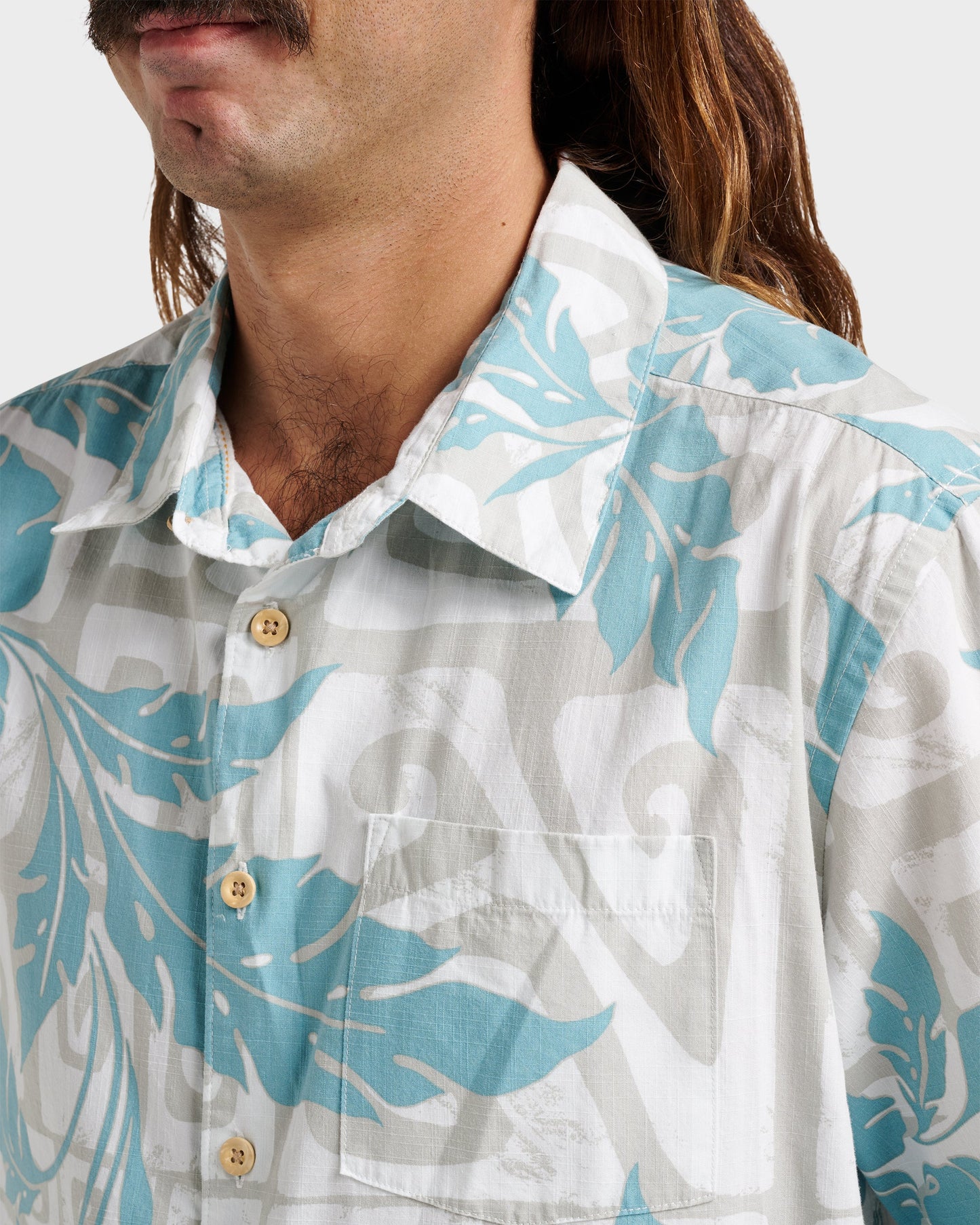 Waterman Beach Shack Shirt - White Quick Silver White