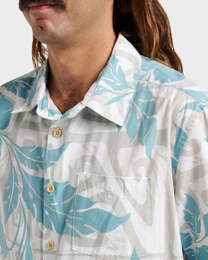 Waterman Beach Shack Shirt - White Quick Silver White
