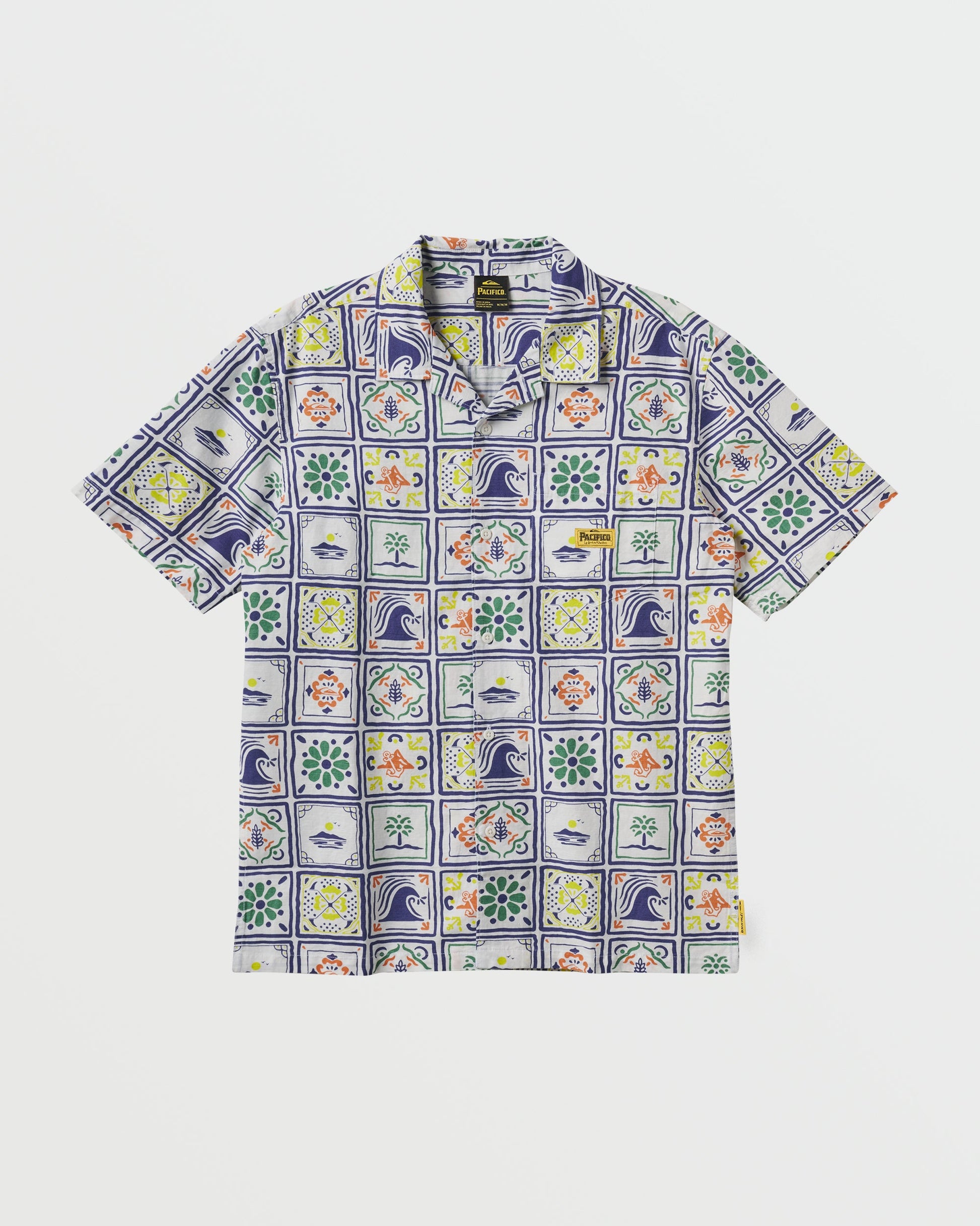 Quiksilver x Pacifico Baja Casual Short Sleeve Shirt - Off White Quick Silver Off White