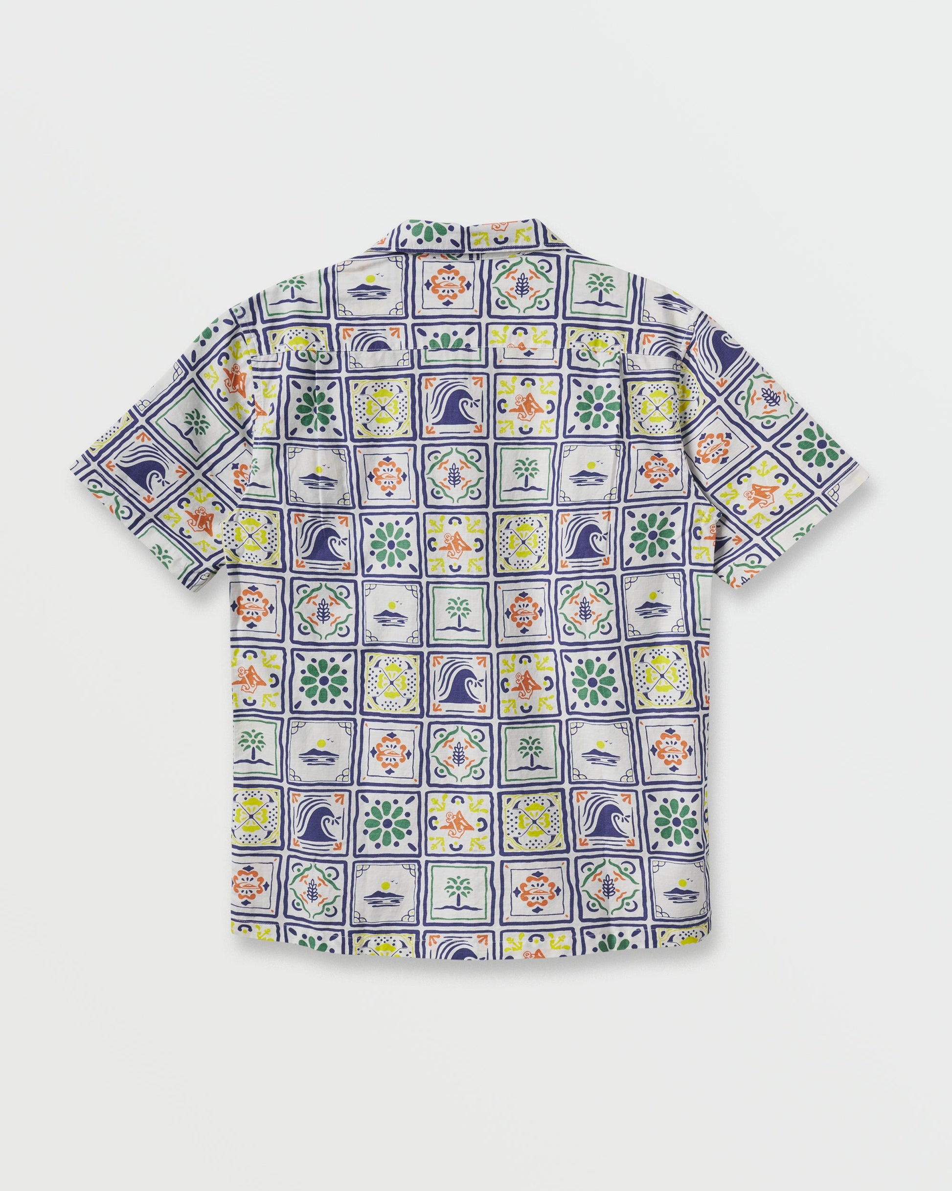 Quiksilver x Pacifico Baja Casual Short Sleeve Shirt - Off White Quick Silver Off White