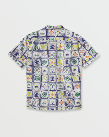Quiksilver x Pacifico Baja Casual Short Sleeve Shirt - Off White Quick Silver Off White