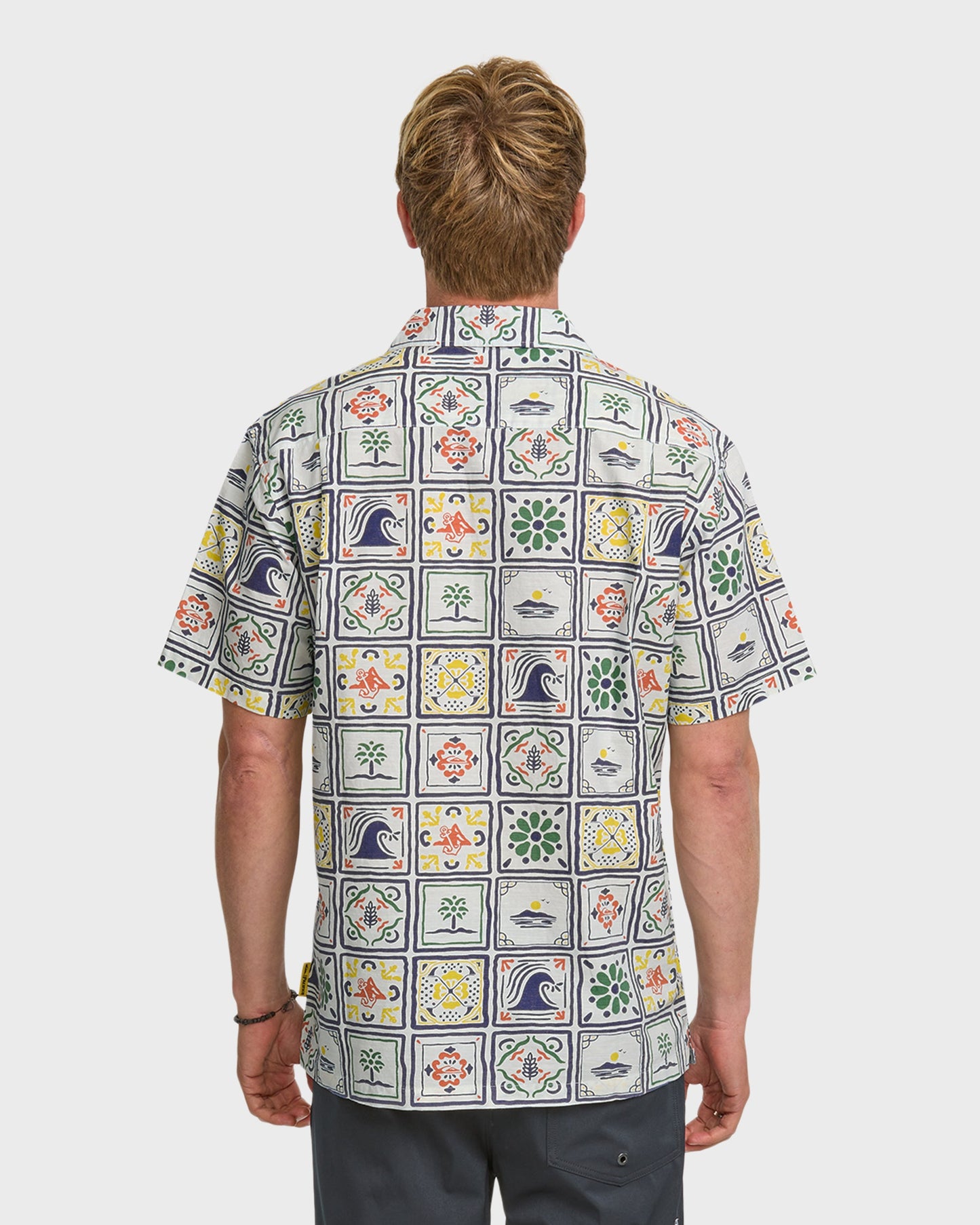 Quiksilver x Pacifico Baja Casual Short Sleeve Shirt - Off White Quick Silver Off White