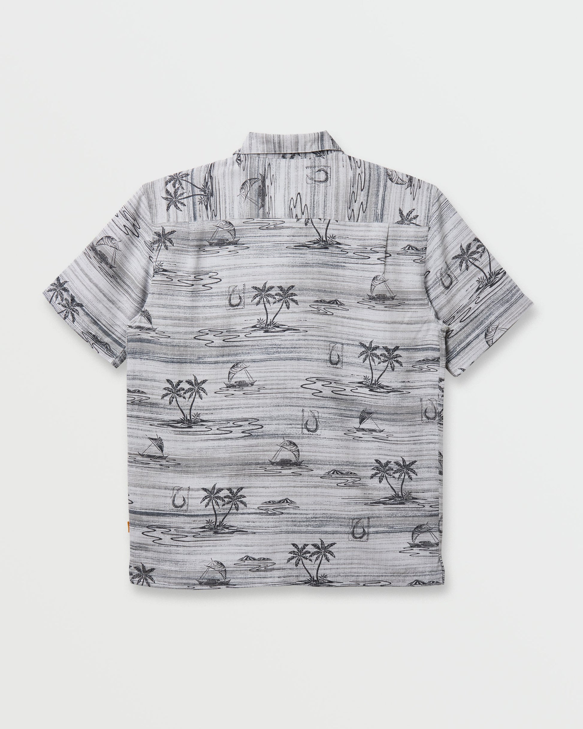 Waterman Island Daze Short Sleeve Shirt - Phantom Quick Silver Phantom
