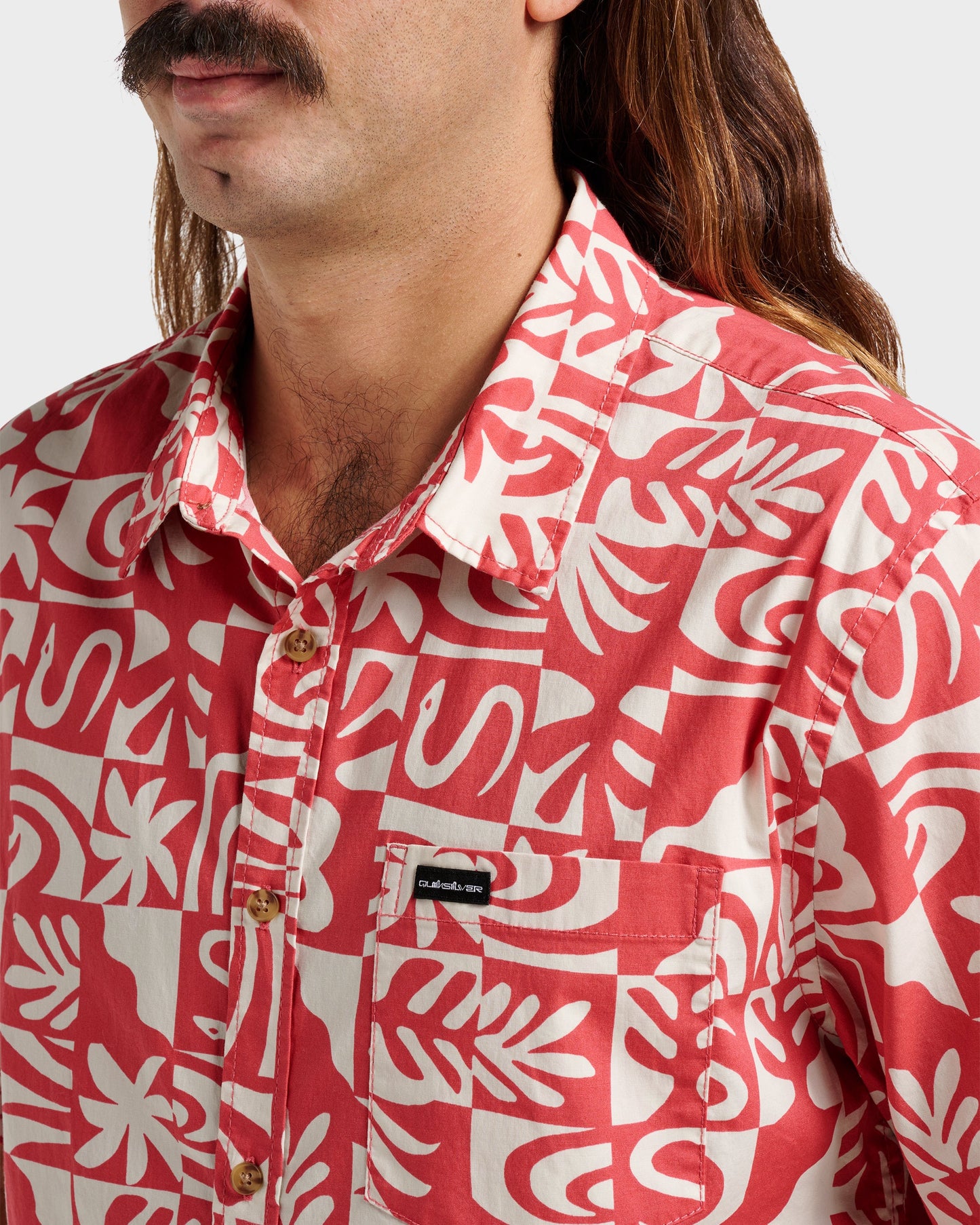 Terra Classic Stretch Short Sleeve Shirt - Mineral Red Quick Silver Mineral Red